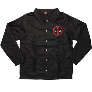 DEADPOOL LOGO COACH SNAP JACKET